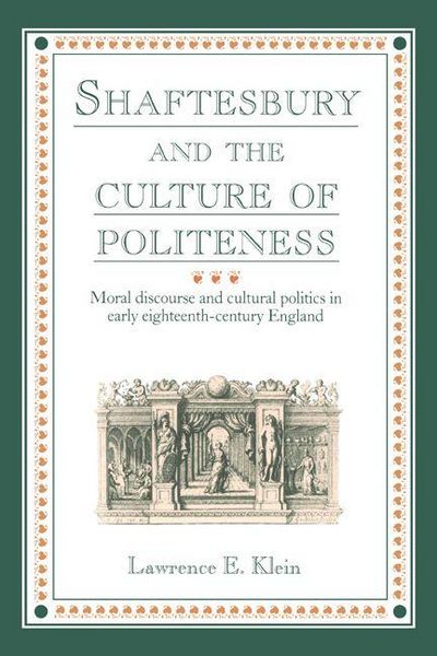 Produktbild: Shaftesbury and the Culture of Politeness