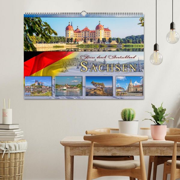 Produktbild: Reise durch Deutschland - Sachsen (Wandkalender 2026 DIN A2 quer), CALVENDO Monatskalender