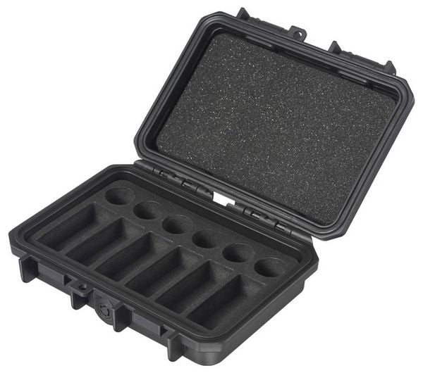 Produktbild: VOLTCRAFT Outdoor Akku-/Batteriekoffer 12x 9 V Block, CR123A, CR2, 18350 (L x B x H) 15.7 x 12.55 x 4.6 cm