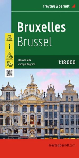 Produktbild: freytag & berndt Stadtplan Bruxelles / Br&uuml;ssel 1:18.000