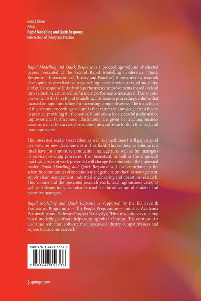 Produktbild: Rapid Modelling and Quick Response