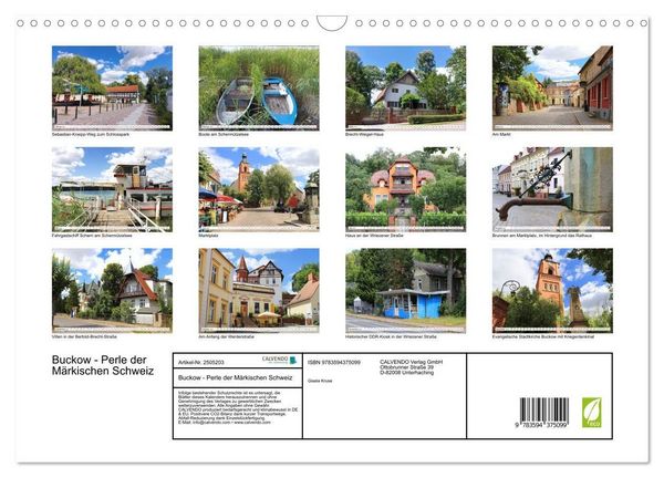 Produktbild: Buckow - Perle der M&auml;rkischen Schweiz (Wandkalender 2027 DIN A3 quer), CALVENDO Monatskalender