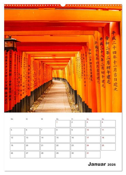 Produktbild: Schreine und Tempel - Heiligt&uuml;mern in Japan (hochwertiger Premium Wandkalender 2026 DIN A2 hoch), Kunstdruck in Hochglanz