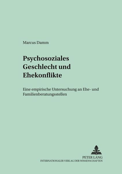 Produktbild: Psychosoziales Geschlecht und Ehekonflikte