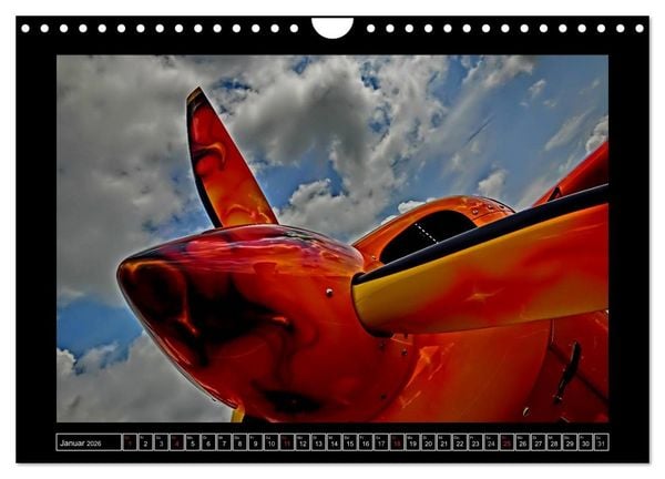Produktbild: Farbe rund ums Flugzeug! (Wandkalender 2026 DIN A4 quer), CALVENDO Monatskalender