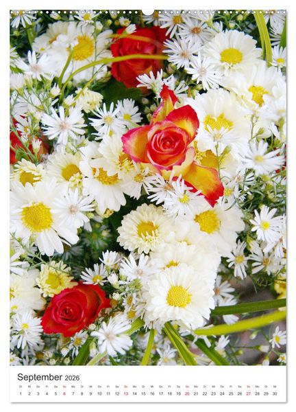 Produktbild: Verliebt in Blumen (Wandkalender 2026 DIN A2 hoch), CALVENDO Monatskalender