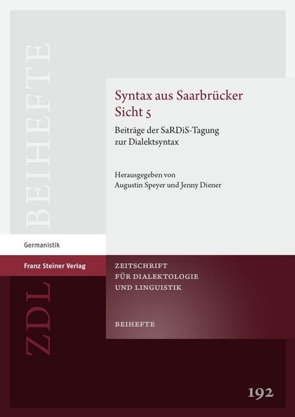 Produktbild: Syntax aus Saarbr&uuml;cker Sicht 5