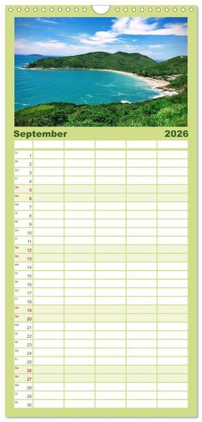 Produktbild: Familienplaner 2026 - Brasilien - Karnevale, Fu&szlig;ball und Regenw&auml;lder. mit 5 Spalten (Wandkalender, 21 x 45 cm) CALVENDO