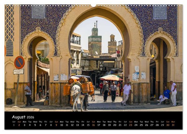 Produktbild: Impressions of Morocco 2026 (High Quality Premium Wall Calendar 2026 DIN A2 landscape),CALVENDO 12 Month Wall Calendar