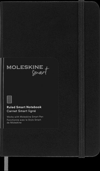 Produktbild: Moleskine Smart Notebook, Pocket, Ruled, Black, Hard Cover (3.5 x 5.5)