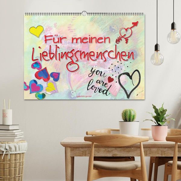 Produktbild: F&uuml;r meinen Lieblingsmenschen (Wandkalender 2026 DIN A2 quer), CALVENDO Monatskalender