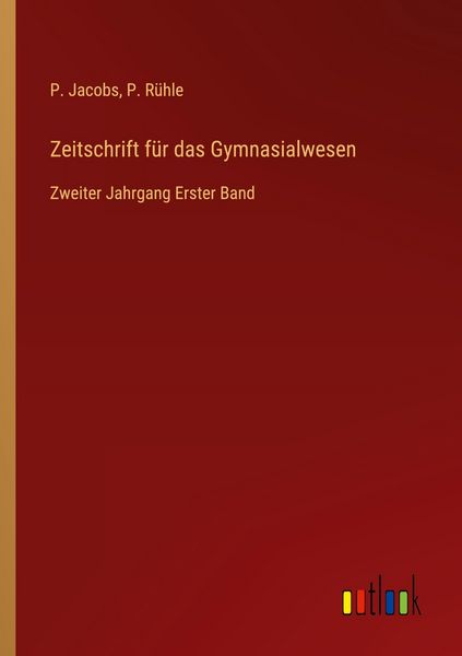 Produktbild: Zeitschrift f&uuml;r das Gymnasialwesen