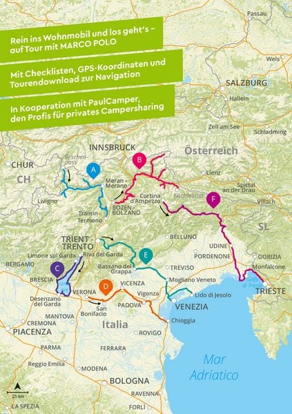 Produktbild: MARCO POLO Camper Guide S&uuml;dtirol, Gardasee & Venetien