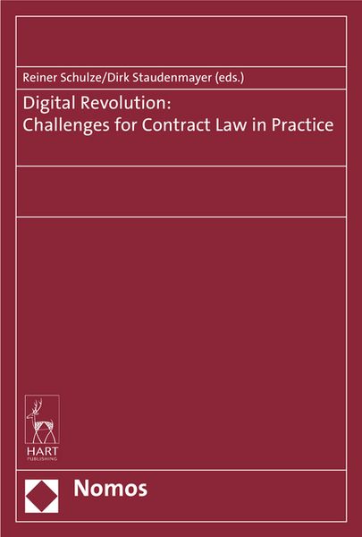 Produktbild: Digital Revolution: Challenges for Contract Law in Practice