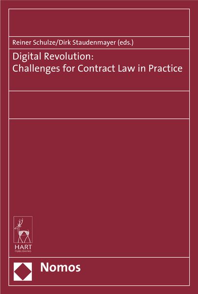 Produktbild: Digital Revolution: Challenges for Contract Law in Practice