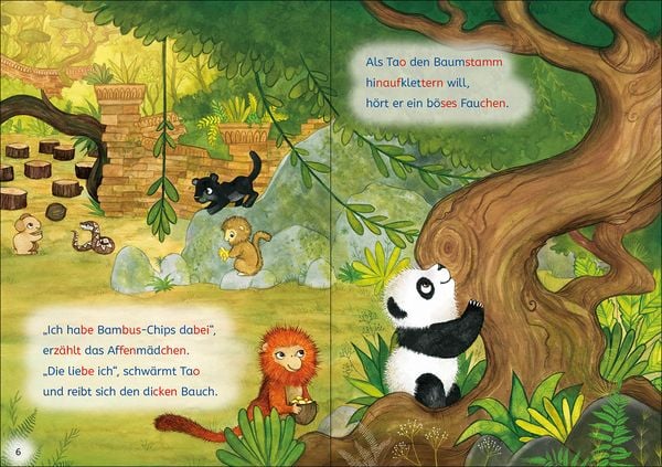 Produktbild: Lesel&ouml;wen Lesetraining 1. Klasse - Ein Panda in der Dschungelschule