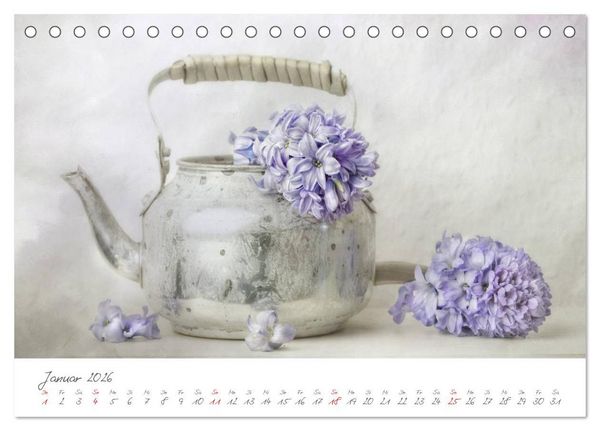 Produktbild: Bl&uuml;ten Poesie (Tischkalender 2026 DIN A5 quer), CALVENDO Monatskalender