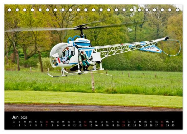 Produktbild: Modellhubschrauber (Tischkalender 2026 DIN A5 quer), CALVENDO Monatskalender