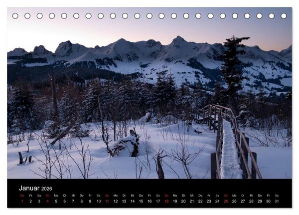 Produktbild: Lichtstimmungen Schweiz 2026 (Tischkalender 2026 DIN A5 quer), CALVENDO Monatskalender