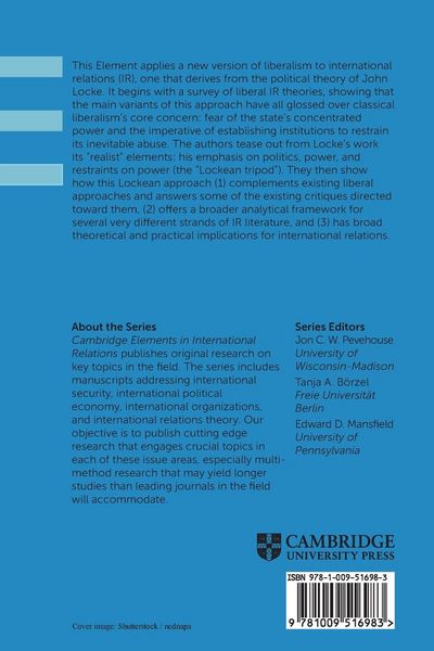 Produktbild: Lockean Liberalism in International Relations
