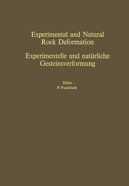 Produktbild: Experimental and Natural Rock Deformation / Experimentelle und nat&uuml;rliche Gesteinsverformung