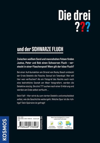 Produktbild: Die drei ??? und der schwarze Fluch