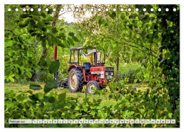 Produktbild: Landmaschinen im Dornr&ouml;schenschlaf (Tischkalender 2027 DIN A5 quer), CALVENDO Monatskalender