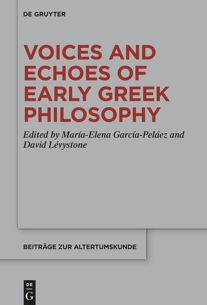 Produktbild: Voices and Echoes of Early Greek Philosophy