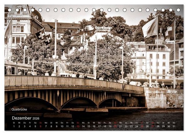Produktbild: Gutes altes Z&uuml;rich (Tischkalender 2026 DIN A5 quer), CALVENDO Monatskalender