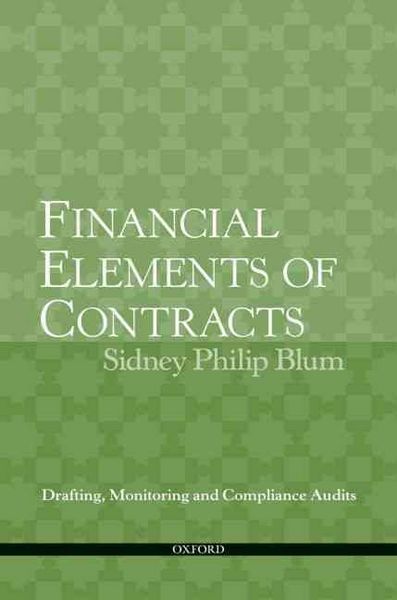 Produktbild: Financial Elements of Contracts: Drafting, Monitoring and Compliance Audits