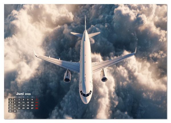 Produktbild: Flugzeuge hautnah - Flugzeugkalender f&uuml;r Flugzeugliebhaber (Wandkalender 2026 DIN A3 quer), CALVENDO Monatskalender