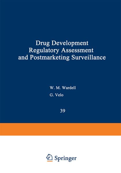 Produktbild: Drug Development, Regulatory Assessment, and Postmarketing Surveillance