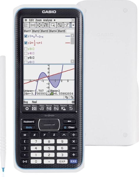 Produktbild: Casio FX-CP400 Grafikrechner Schwarz Display (Stellen): 25 batteriebetrieben (B x H x T) 89 x 21.1 x 206 mm