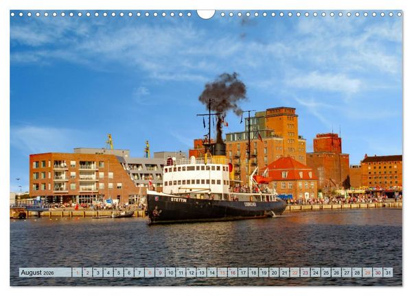 Produktbild: Dampfeisbrecher Stettin - Auf Besuch in der Hansestadt Wismar (Wandkalender 2026 DIN A3 quer), CALVENDO Monatskalender