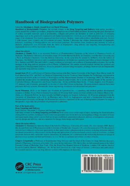 Produktbild: Handbook of Biodegradable Polymers