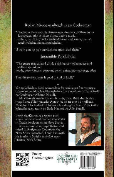 Produktbild: Rudan Mi-Bheanailteach Is an Cothroman, Dain: Intangible Possibilities, Poems