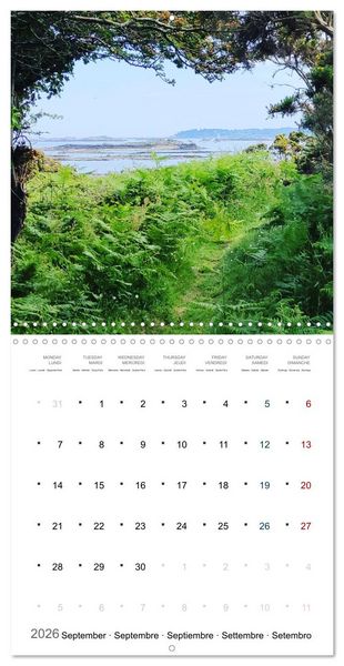 Produktbild: Les tr&eacute;sors de l'Armor (Calendrier mural carr&eacute; 2026 30x30 cm) Calendrier double avec une page pour vos prises de notes