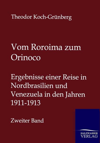 Produktbild: Vom Roroima zum Orinoco