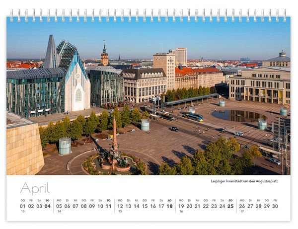 Produktbild: Kalender Sachsen von oben kompakt 2027
