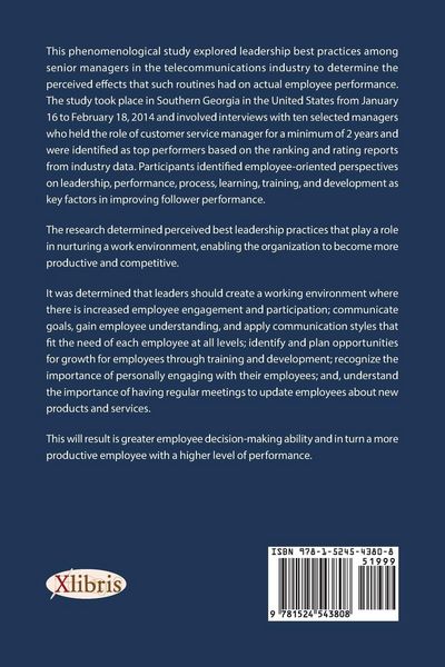Produktbild: Leadership Best Practices and Employee Performance