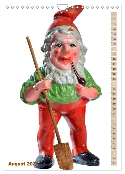 Produktbild: Gartenzwerge: Die rote Zipfelm&uuml;tze im Beet (Wandkalender 2026 DIN A4 hoch), CALVENDO Monatskalender
