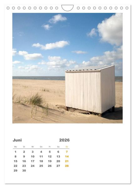 Produktbild: Hollands Strandparadies Zeeland (Wandkalender 2026 DIN A4 hoch), CALVENDO Monatskalender
