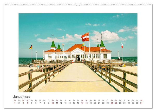 Produktbild: Usedom - ein Traumreiseziel (hochwertiger Premium Wandkalender 2026 DIN A2 quer), Kunstdruck in Hochglanz