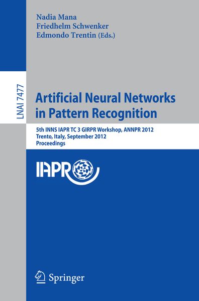 Produktbild: Artificial Neural Networks in Pattern Recognition