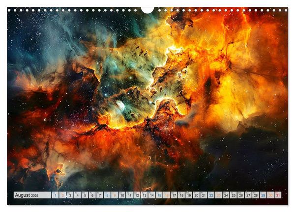 Produktbild: Dazzling Nebulae (Wall Calendar 2026 DIN A3 landscape), CALVENDO 12 Month Wall Calendar