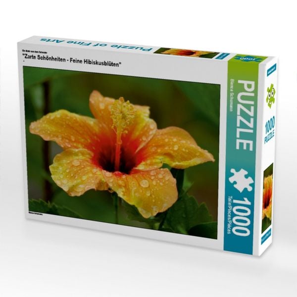 Produktbild: CALVENDO Puzzle Ein Motiv aus dem Kalender "Zarte Sch&ouml;nheiten - Feine Hibiskusbl&uuml;ten" | 1000 Teile Lege-Gr&ouml;&szlig;e 64x48cm Foto-Puzzle f&uuml;r gl&uuml;ckliche Stunden
