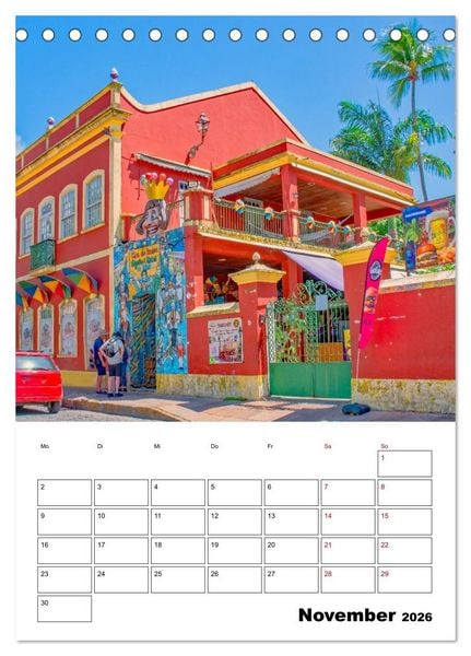 Produktbild: Olinda - ein Traumreiseziel (Tischkalender 2026 DIN A5 hoch), CALVENDO Monatskalender