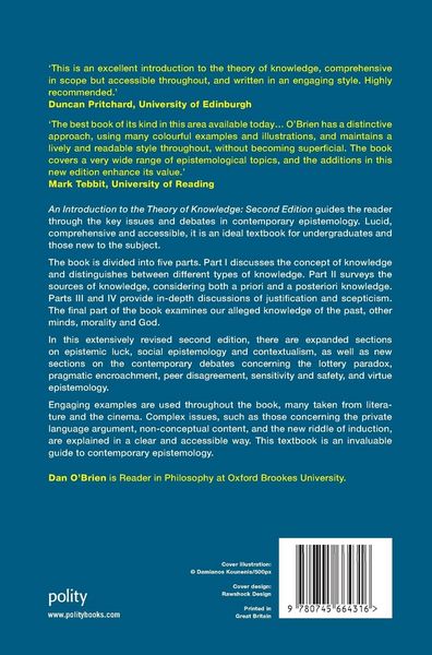 Produktbild: An Introduction to the Theory of Knowledge
