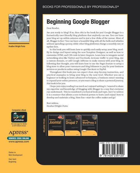 Produktbild: Beginning Google Blogger