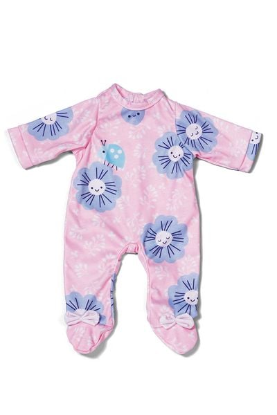 BABY born Strampler rosa Blumen 43cm